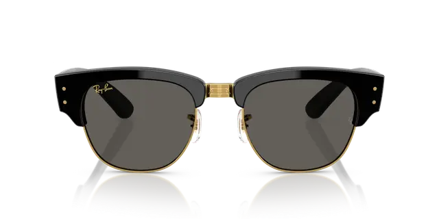Ray-Ban Mega Clubmaster, negro sobre dorado